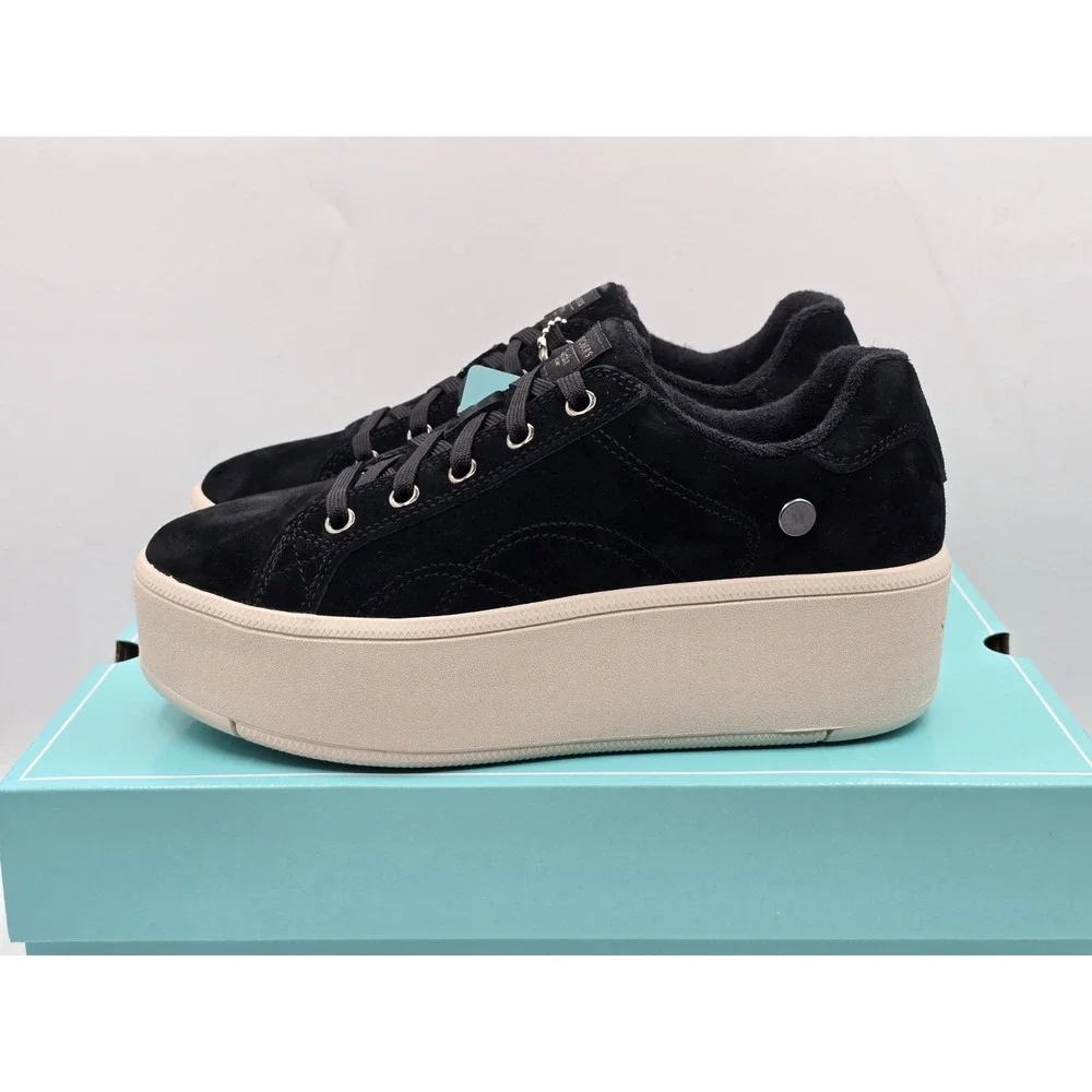 Skechers Martha Stewart Shoes Women Plateau Chic Lady Platform Black 158821 Sz 7